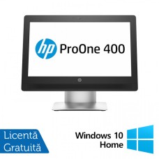 All In One Refurbished HP ProOne 400 G2, 20 Inch, Intel Core i3-6100T 3.20GHz, 4GB DDR3, 120GB SSD, DVD-RW, Webcam + Windows 10 Home