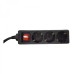 Prelungitor Spacer, Schuko x 3, conectare prin Schuko (T), intrerupator, cablu 1.5 m, 16 A, protectie copii, negru Prelungitor Spacer, Schuko x 3, conectare prin Schuko (T), intrerupator, cablu 1.5 m, 16 A, protectie copii, negru