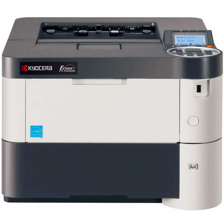 Imprimanta Second Hand Laser Monocrom Kyocera FS-2100DN, Duplex, A4, 40ppm, 1200 x 1200dpi, USB, Retea
