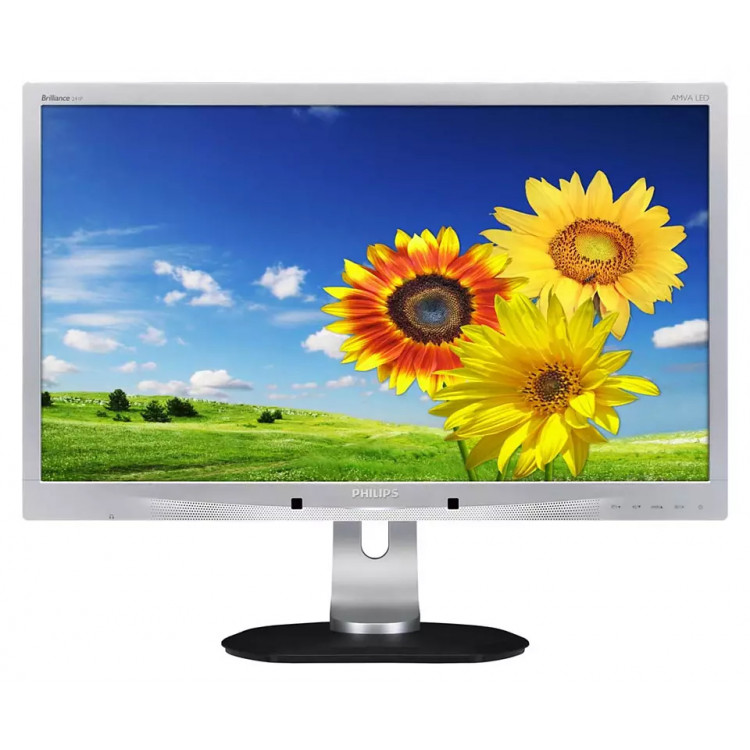 Monitor Refurbished PHILIPS 240P4Q, 24 Inch LCD Full HD, Display Port, VGA, DVI, USB 2.0