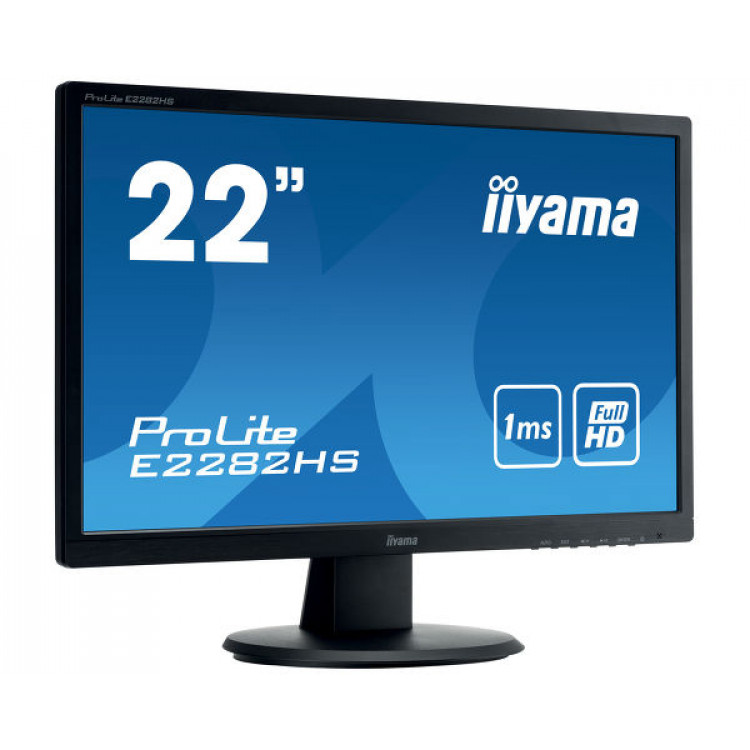 Monitor Refurbished Iiyama E2282HS, 22 Inch Full HD, VGA, DVI, HDMI